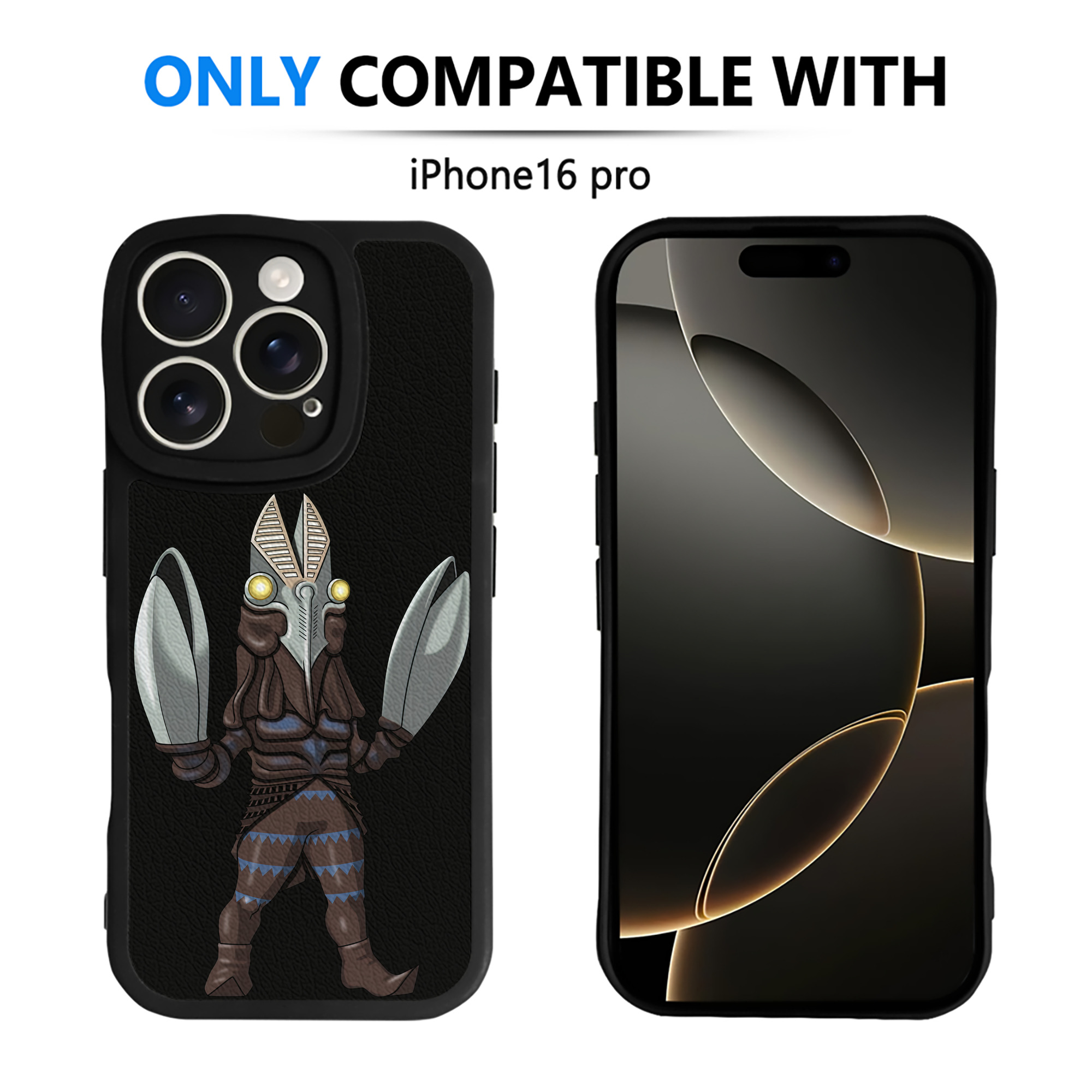 （画像用） ウルトラマン Ultraman 【iPhone 16シリーズ対応】シリコンスマホケース（レザー調） 材質：シリコン